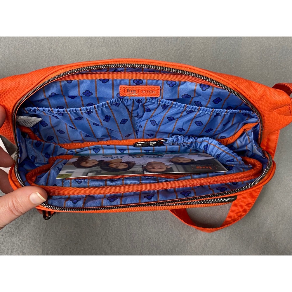 Lug Hitch Crossbody Belt Bag Orange Fanny Pack Adjustable Strap New With Tags - Picture 4 of 11